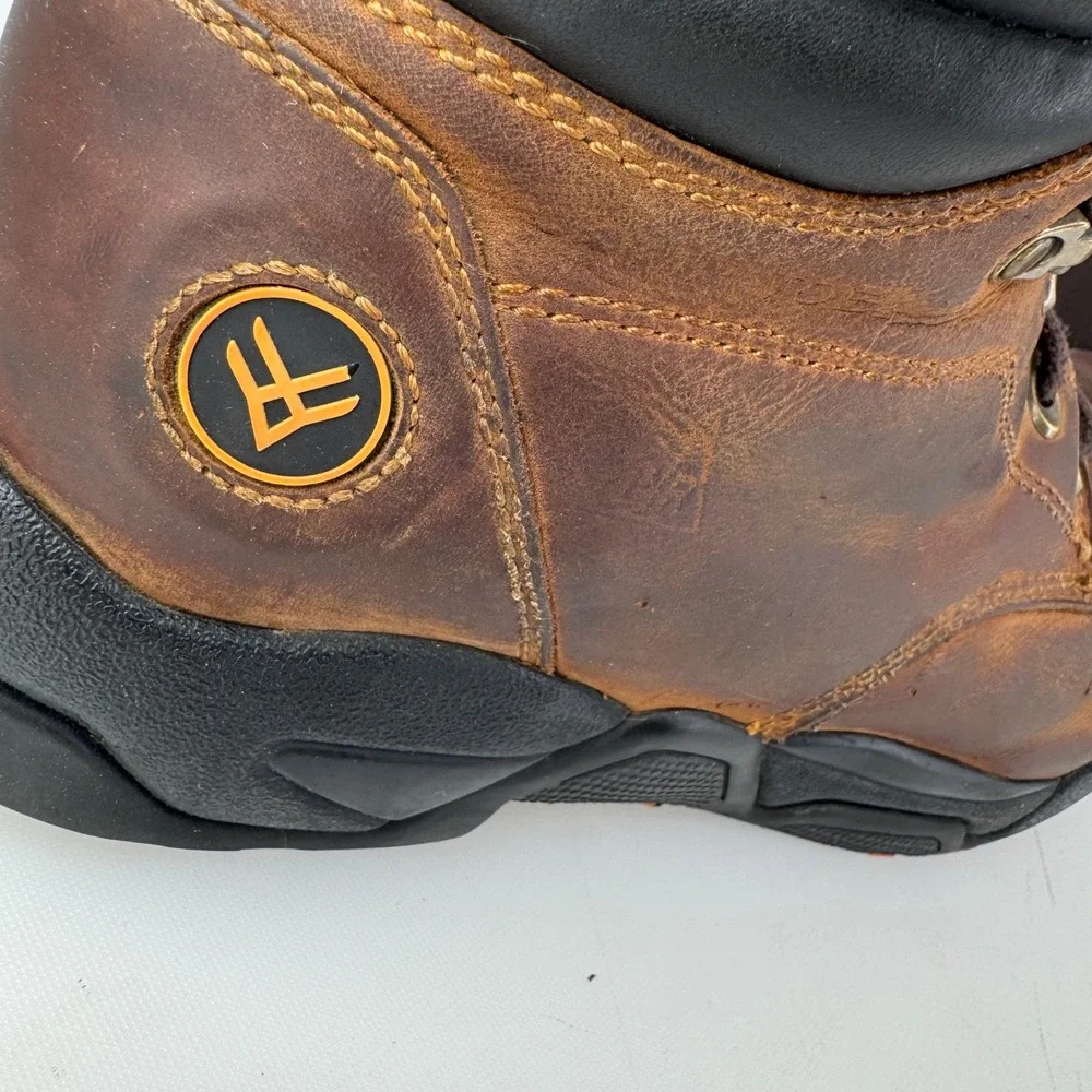 Hawx Composite Toe Work Boot Men 11 Brown Leather ASTM F2413-17 Safety Footwear